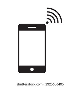 Smartphone icon flat trendy logo template