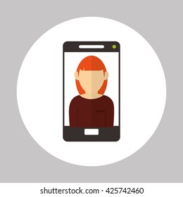 smartphone icon. gadget concept. Flat illustration