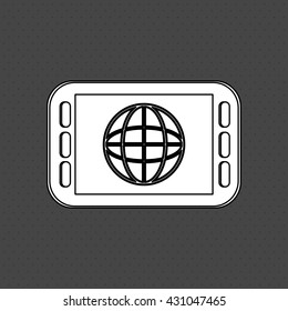 smartphone icon. gadget concept. Flat illustration , vector
