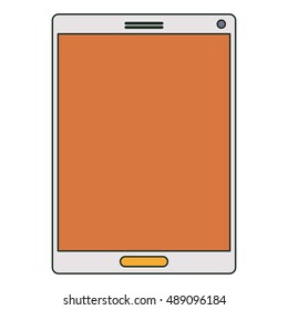 Smartphone icon. Gadget technology and device theme. Isolated design. Vector illustration