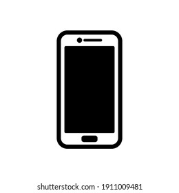smartphone icon of glyph style design vector template