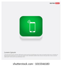 smartphone icon Green Web Button