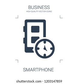 smartphone icon. high quality filled smartphone icon on white background. from business collection flat trendy vector smartphone symbol. use for web and mobile