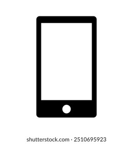 Smartphone icon illustrated on background