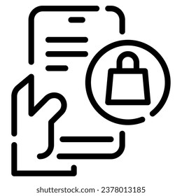 Smartphone-Icon-Illustration, für Web, App, Infografik usw.