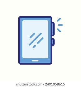 smartphone icon, isolated blue icon theme workplace