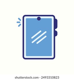 smartphone icon, isolated blue icon theme gadget