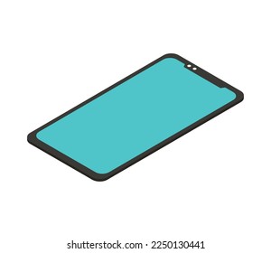 plano de diseño aislado de icono de smartphone