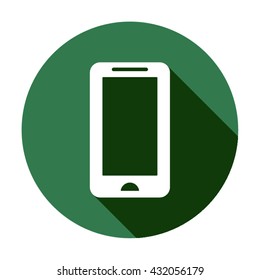 Smartphone  icon,  isolated. Flat  design.