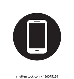 Smartphone  icon,  isolated. Flat  design.