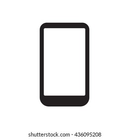 Smartphone  icon,  isolated. Flat  design.