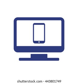 Smartphone  icon,  isolated. Flat  design.