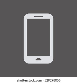 Smartphone   icon,  isolated. Flat  design.