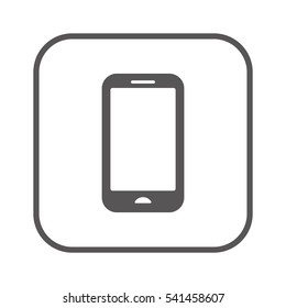 Smartphone   icon,  isolated. Flat  design.