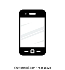 Smart-phone icon, isolated. Flat design, mobile icon vector illustration