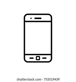 Smart-phone icon, isolated. Flat design, mobile icon vector illustration 