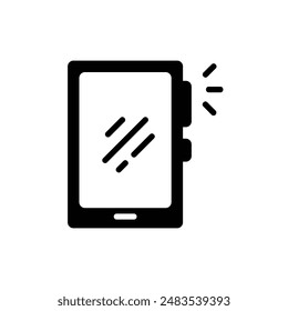 smartphone icon, isolated glyph icon theme workspace