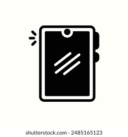 smartphone icon, isolated glyph icon theme gadget