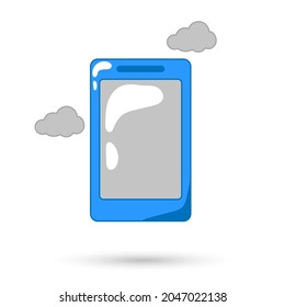 Smartphone icon isolated object. Vector illustration.