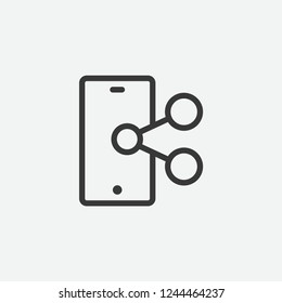 Smartphone icon isolated on background. Gadget symbol modern, simple, vector, icon for website design, mobile app, ui. Vector Illustration