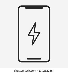 Smartphone icon isolated on background. Gadget symbol modern, simple, vector, icon for website design, mobile app, ui. Vector Illustration