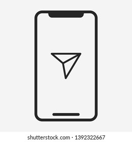 Smartphone icon isolated on background. Gadget symbol modern, simple, vector, icon for website design, mobile app, ui. Vector Illustration