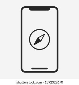 Smartphone icon isolated on background. Gadget symbol modern, simple, vector, icon for website design, mobile app, ui. Vector Illustration