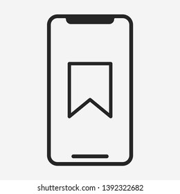 Smartphone icon isolated on background. Gadget symbol modern, simple, vector, icon for website design, mobile app, ui. Vector Illustration