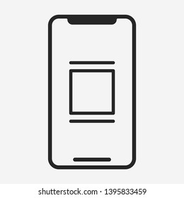 Smartphone icon isolated on background. Gadget symbol modern, simple, vector, icon for website design, mobile app, ui. Vector Illustration