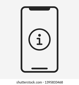 Smartphone icon isolated on background. Gadget symbol modern, simple, vector, icon for website design, mobile app, ui. Vector Illustration