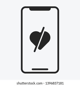 Smartphone icon isolated on background. Gadget symbol modern, simple, vector, icon for website design, mobile app, ui. Vector Illustration