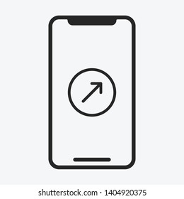 Smartphone icon isolated on background. Gadget symbol modern, simple, vector, icon for website design, mobile app, ui. Vector Illustration