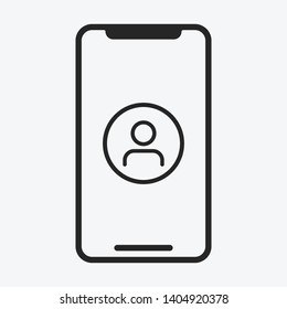 Smartphone icon isolated on background. Gadget symbol modern, simple, vector, icon for website design, mobile app, ui. Vector Illustration
