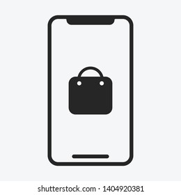 Smartphone icon isolated on background. Purchase symbol modern, simple, vector, icon for website design, mobile app, ui. Vector Illustration