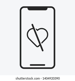Smartphone icon isolated on background. Gadget symbol modern, simple, vector, icon for website design, mobile app, ui. Vector Illustration