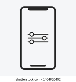 Smartphone icon isolated on background. Gadget symbol modern, simple, vector, icon for website design, mobile app, ui. Vector Illustration