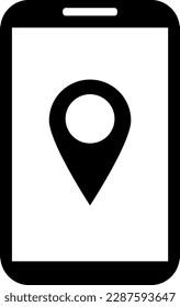 Icono de Smartphone aislado en segundo plano. Símbolo de gadget moderno, simple, vector, icono para el diseño de sitios web, aplicación móvil, ui. Ilustración vectorial