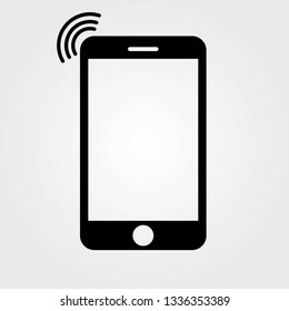 Smartphone icon isolated on white background. Vector illustration.