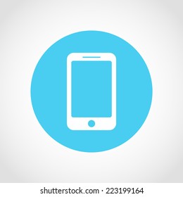 Smartphone Icon Isolated on White Background