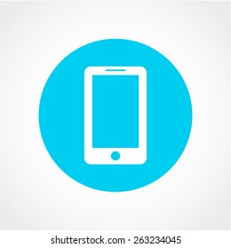 Smartphone Icon Isolated on White Background