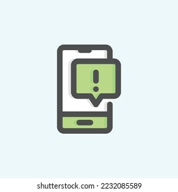  smartphone icon, isolated services colored outline icon in light blue background, perfect for website, blog, logo, graphic design, social media, UI, mobile app