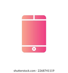 smartphone icon with isolated vektor and transparent background
