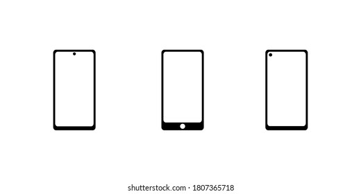 Smartphone icon line vector illustration