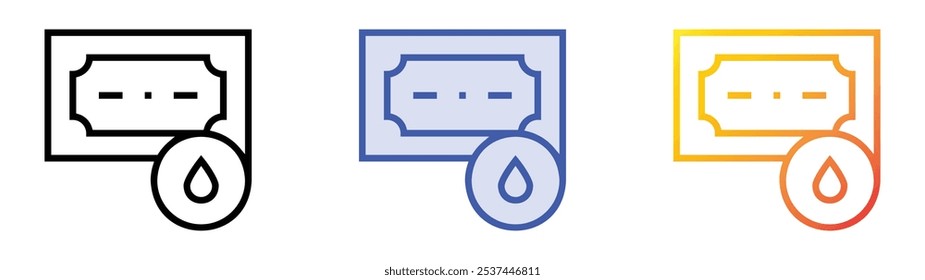 smartphone icon icon. Linear, Blue Fill and Gradient Style Design Isolated On White Background