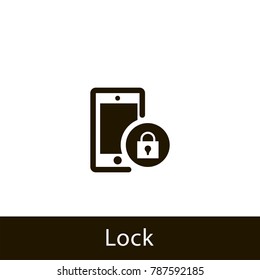 smartphone icon. lock smartphone. sign design