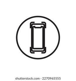 Smartphone Icon Logo Design Element. Can be used for mobile, web, UI and UX.