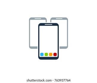 Smartphone Icon Logo Design Element
