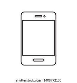 smartphone icon logo design template vector