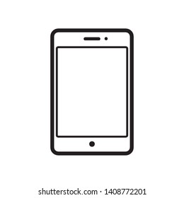 smartphone icon logo design template vector