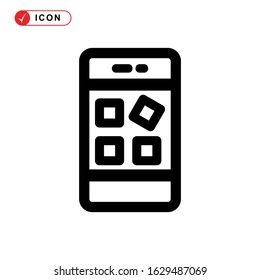 smartphone icon or logo isolated sign symbol vector illustration - high quality black style vector icons
